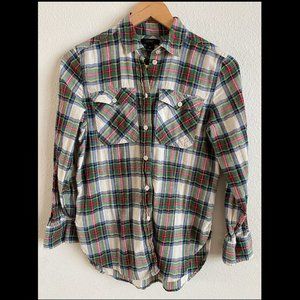 J. Crew plaid buttondown